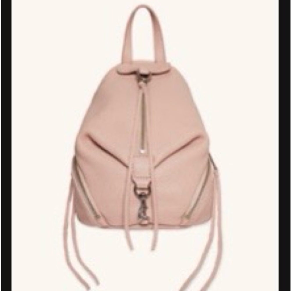 NWOT Rebecca Minkoff leatherJuilian convertible mini backpack in ballet pink